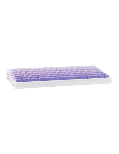 Klawiatura Gasket Hero84 He White+Purple+Gradient+Light Jadeking Switch Rgb Aula