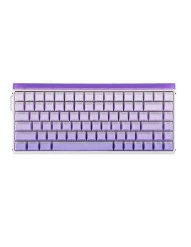 Klawiatura Gasket Hero84 He White+Purple+Gradient+Light Jadeking Switch Rgb Aula
