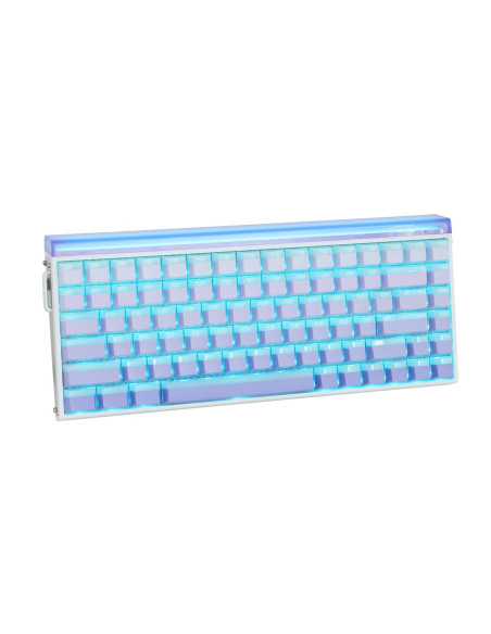 Klawiatura Gasket Hero84 He White+Purple+Gradient+Light Jadeking Switch Rgb Aula