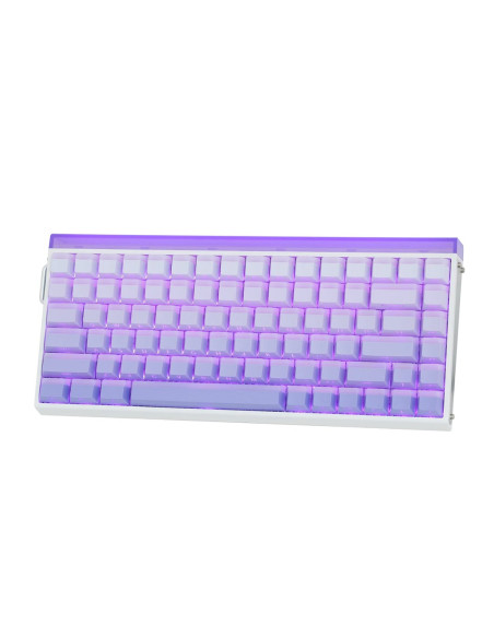 Klawiatura Gasket Hero84 He White+Purple+Gradient+Light Jadeking Switch Rgb Aula