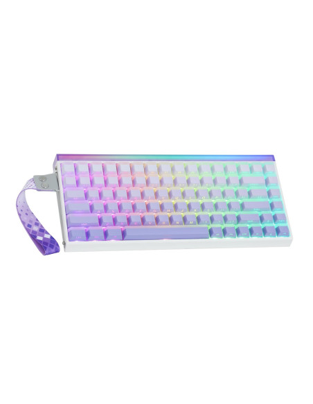 Klawiatura Gasket Hero84 He White+Purple+Gradient+Light Jadeking Switch Rgb Aula