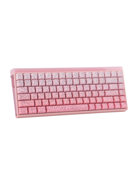 Klawiatura Gasket Hero84 He Pink+Gradient+Contour Dragon King Switch Rgb Aula