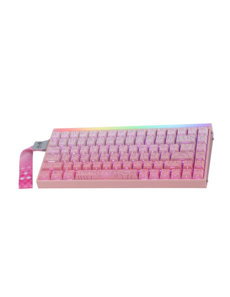 Klawiatura Gasket Hero84 He Pink+Gradient+Contour Dragon King Switch Rgb Aula