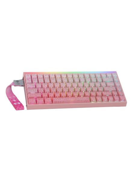 Klawiatura Gasket Hero84 He Pink+Gradient+Contour Dragon King Switch Rgb Aula