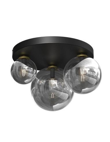 Lampa Sufitowa Ceiling Light Bursa 3Xe14/E27 Black/Gold