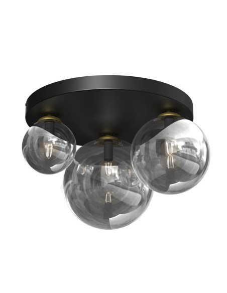 Lampa Sufitowa Ceiling Light Bursa 3Xe14/E27 Black/Gold