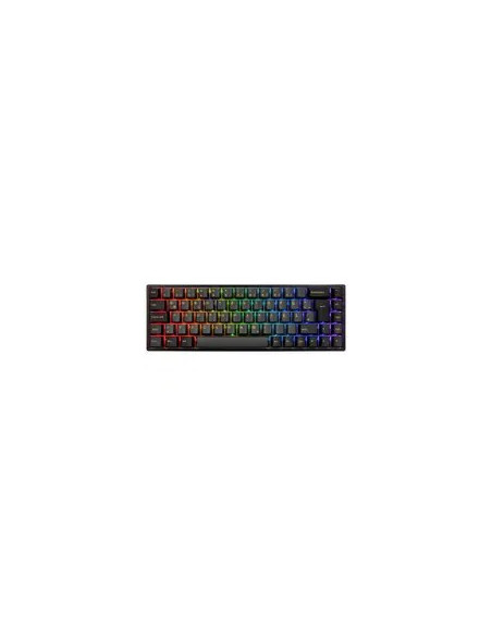 Akko 3068B Plus Black&Gold Wireless Gaming Tastatur, Mechanisch, Rgb - V3 Cream Yellow, Iso (De), Schwarz