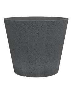 Flowerpot Plastic 238/49 Stony Black D49