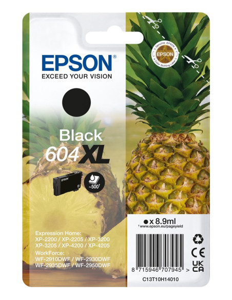 Epson 604Xl Nabój Z Tuszem 1 Szt. Oryginalny Wysoka (Xl) Wydajność Czarny
