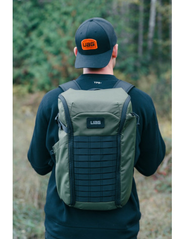 Urban Armor Gear 984174117297 Plecak Plecak Podróżny Oliwkowy, Pomarańczowy Nylon