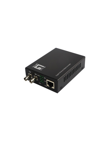 Levelone Gvt-2003 Konwerter Sieciowy 1000 Mbit/S 1310 Nm Pojedynczy Czarny