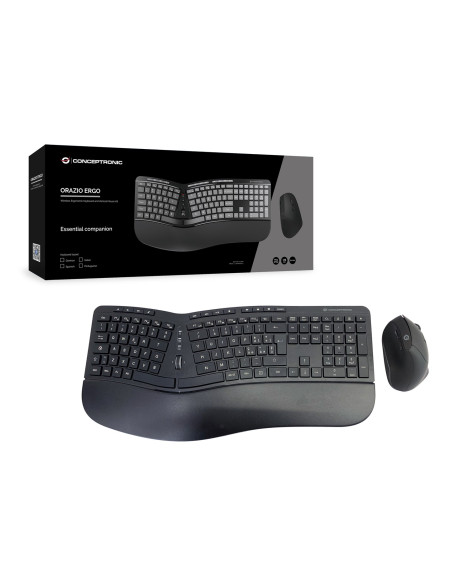 Conceptronic Klawiatura+Mysz Bezprzewodowa Ergo Layout It