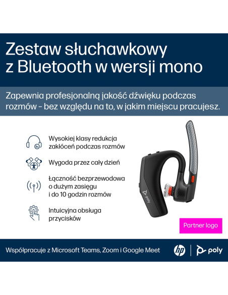 Słuchawki Poly Voyager Legend 30 Headset Emea-Intl English Localization Euro Plug Retail Packaging
