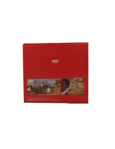 Kuhn Rikon Allround Patelnia Do Serwowania Niepowlekana 5,0 L 28 Cm