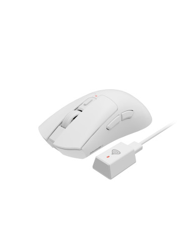 Mysz Dla Graczy Genesis Zircon 880 Pro 8K/8K Bezprzewodowa 30000Dpi Biała Gamingowa
