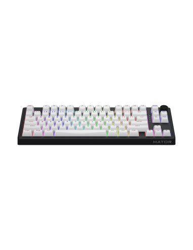 Hator Skyfall 80 Mag Ultra 8K Klawiatura Gaming Usb Qwerty Us English Czarny, Biały