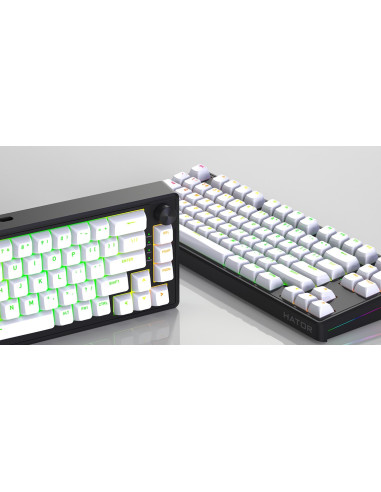 Hator Skyfall 80 Mag Ultra 8K Klawiatura Gaming Usb Qwerty Us English Czarny, Biały