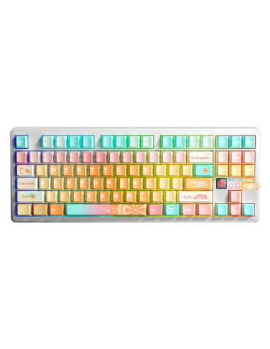 Klawiatura Gasket F87Pro V2 Orange Soda Kailh Meteorite Ice Cream Switch Rgb Aula