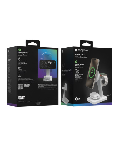 Bezprzewodowa Ładowarka Mophie Snap+ 3-W-1 - 15 Watt
