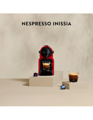 Ekspres Kapsułkowy Krups Nespresso Inissia Xn1005 (1260W  Kolor Czerwony)