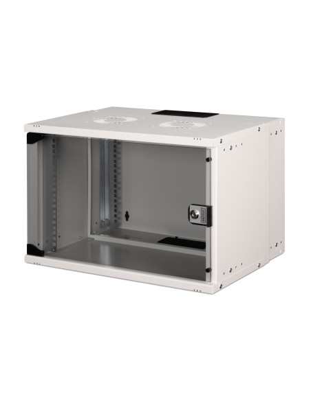 Szafa Sieciowa Wisząca 19" 7U, Soho Pro 370 X 540 X 400 Mm, Drzwi Szyba, Szary, Niezłożona, 60Kg