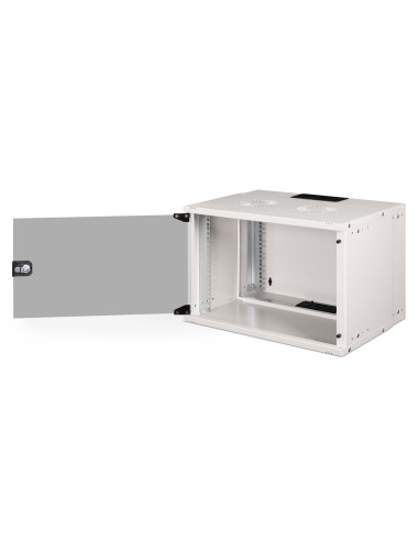 Szafa Sieciowa Wisząca 19" 7U, Soho Pro 370 X 540 X 400 Mm, Drzwi Szyba, Szary, Niezłożona, 60Kg