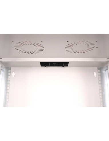 Szafa Sieciowa Wisząca 19" 7U, Soho Pro 370 X 540 X 400 Mm, Drzwi Szyba, Szary, Niezłożona, 60Kg