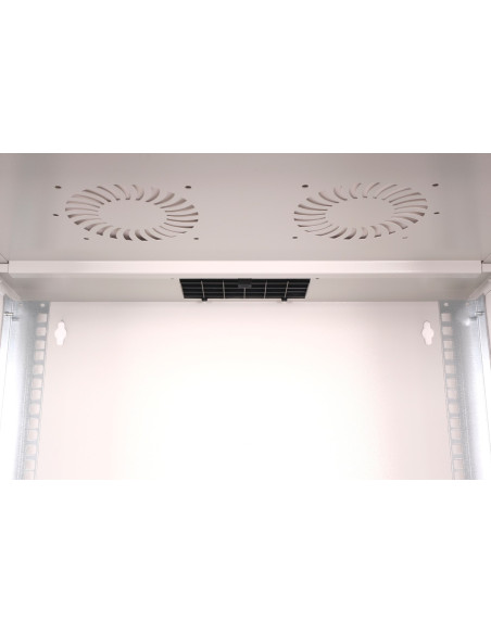 Szafa Sieciowa Wisząca 19" 7U, Soho Pro 370 X 540 X 400 Mm, Drzwi Szyba, Szary, Niezłożona, 60Kg