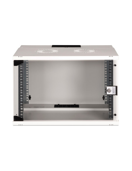 Szafa Sieciowa Wisząca 19" 7U, Soho Pro 370 X 540 X 400 Mm, Drzwi Szyba, Szary, Niezłożona, 60Kg