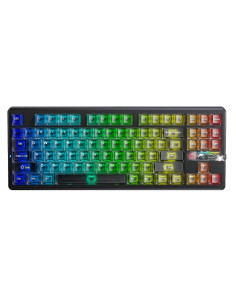 Klawiatura Gasket F87Pro V2 Black Mist Transparent Leobog X3 Switch Rgb Aula