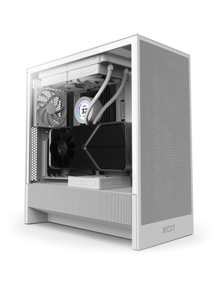 Nzxt Obudowa H5 Flow Midi Tower Z Oknem Biała
