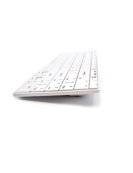 Man&Machine It's Cool Keyboard - Medyczna, Dezynfekowalna Niskoprofilowa Klawiatura (Biała)