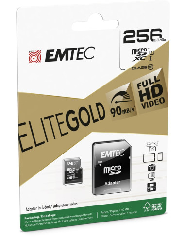 Emtec Elitegold 256 Gb Microsdxc Uhs-I Klasa 10