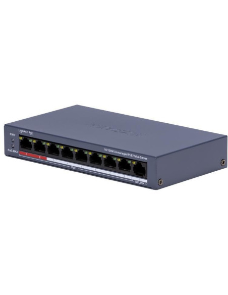 Switch Poe Ds-3E0109P-E/M(C) 8-Portowy Hikvision