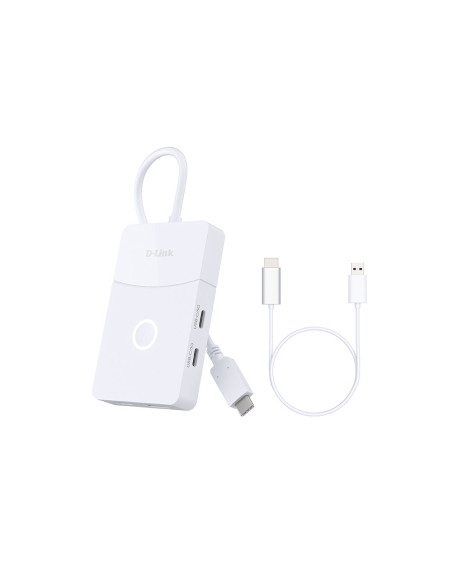 D-Link Dup-501 Huby I Koncentratory Usb 3.2 Gen 1 (3.1 Gen 1) Type-C 5000 Mbit/S Biały
