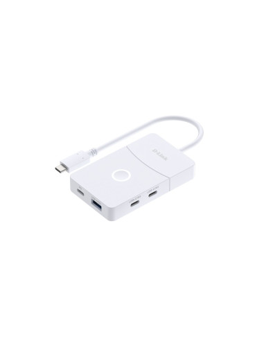 D-Link Dup-501 Huby I Koncentratory Usb 3.2 Gen 1 (3.1 Gen 1) Type-C 5000 Mbit/S Biały