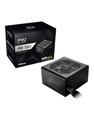 Asrock Pro-750G Moduł Zasilaczy 750 W 24-Pin Atx Atx Czarny