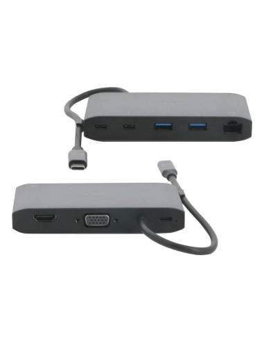 Mobilis 020027 Stacja Dokująca Przewodowa Usb 3.2 Gen 1 (3.1 Gen 1) Type-C Szary