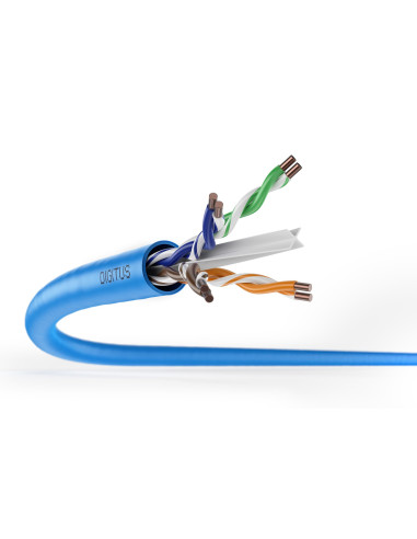 Digitus Dk-1614-A-Vh-1 Kabel Sieciowy Niebieski 100 M Cat6A U/Utp (Utp)