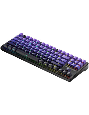 Klawiatura Gasket F87 Pro Purple Black Gradient Graywoodv4 Switch Rgb Aula