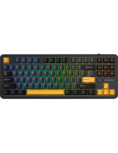 Klawiatura Gasket F87 Thunder Black Graywood Switch Rgb Aula