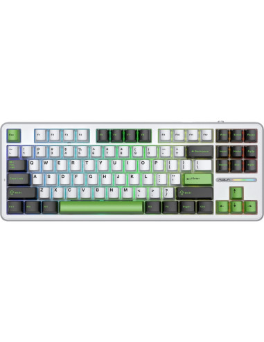 Klawiatura Gasket F87 Thunder Black Graywoodv3 Switch Rgb Aula