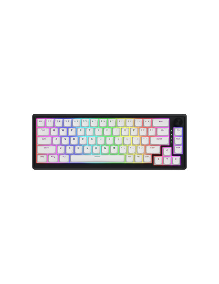 Hator Skyfall 65 Mag Ultra 8K Klawiatura Gaming Usb Qwerty Us English Czarny, Biały