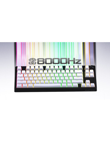 Hator Skyfall 65 Mag Ultra 8K Klawiatura Gaming Usb Qwerty Us English Czarny, Biały