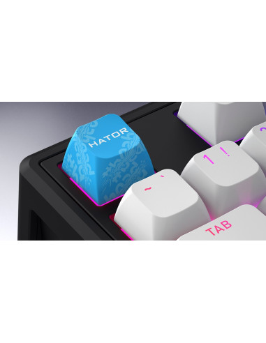 Hator Skyfall 65 Mag Ultra 8K Klawiatura Gaming Usb Qwerty Us English Czarny, Biały