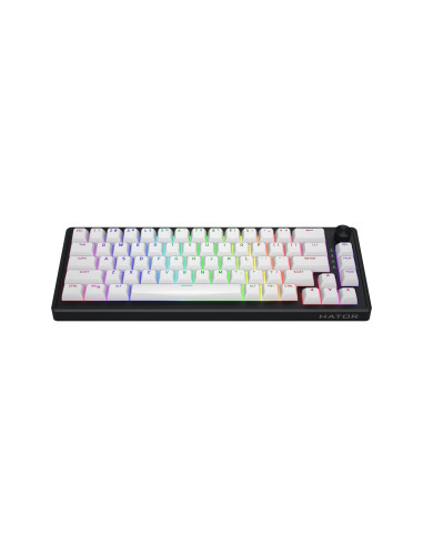 Hator Skyfall 65 Mag Ultra 8K Klawiatura Gaming Usb Qwerty Us English Czarny, Biały