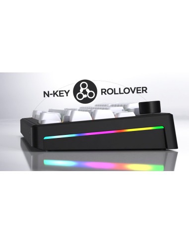Hator Skyfall 65 Mag Ultra 8K Klawiatura Gaming Usb Qwerty Us English Czarny, Biały