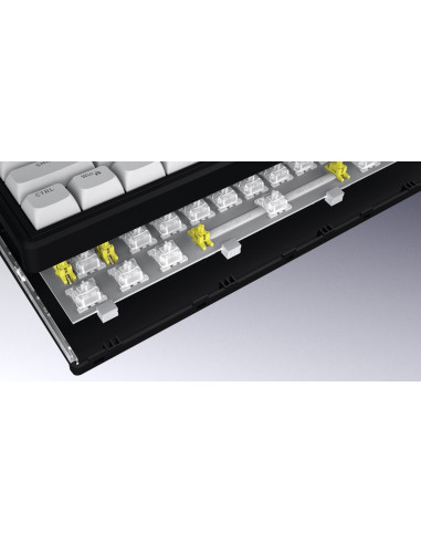 Hator Skyfall 65 Mag Ultra 8K Klawiatura Gaming Usb Qwerty Us English Czarny, Biały
