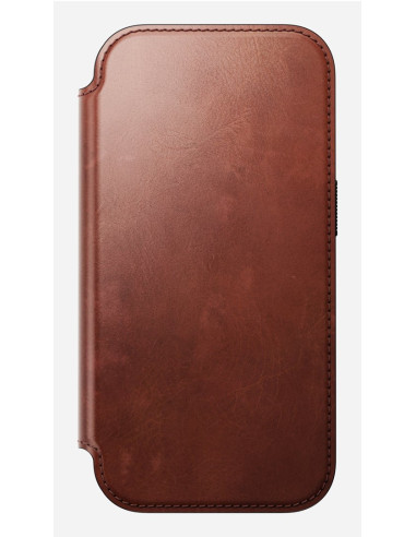 Nomad Modern Leather Folio - Skórzane Etui Do Iphone 17 Pro Kompatybilne Z Magsafe, Skóra Horween (Olde Dublin)