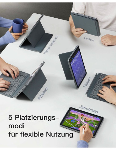 Klawiatura Inateck Ipad 11" Ipad Air 4-6 Qwertz Szary